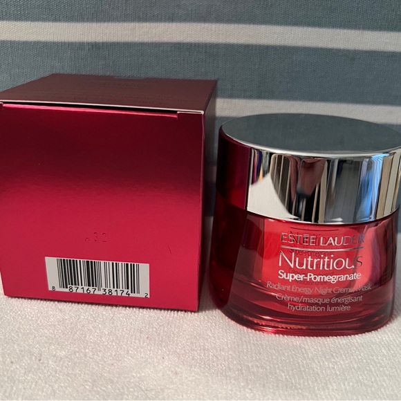 ♥️NIB♥️ESTEE LAUDER Nutritious Super Pomegranate Radiant Energy Night Crème/Mask - Picture 2 of 10